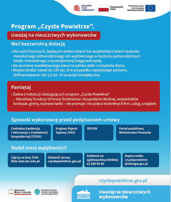 Informacja o oszutsach